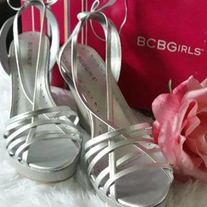 BCB Wedges- esparradilles Silver
